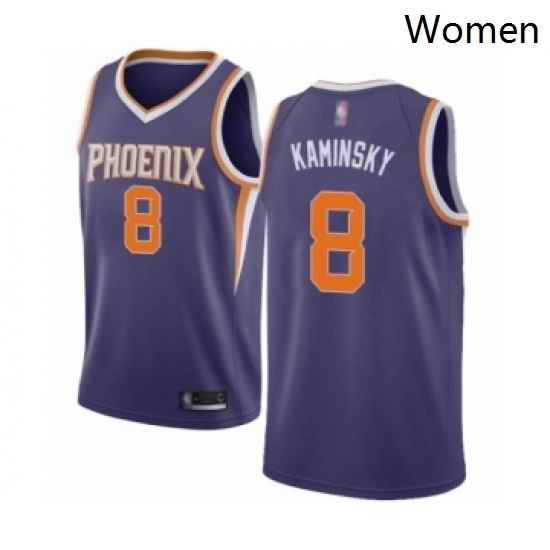 Womens Phoenix Suns 8 Frank Kaminsky Authentic Purple Basketball Jersey Icon Edition